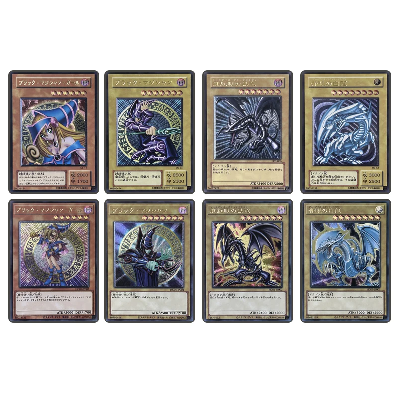 Ю-Ги-о! Открытка сделай сам мультяшный персонаж черная волшебная девушка голубые