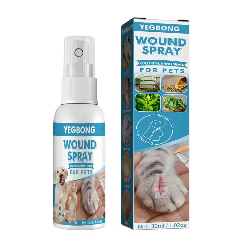 

Pet Wound Spray Itch Relief for Sensitive Skin Everyday Care for Skin Issues Hot Spots Scratching and Wound Suitable for Cat Dog