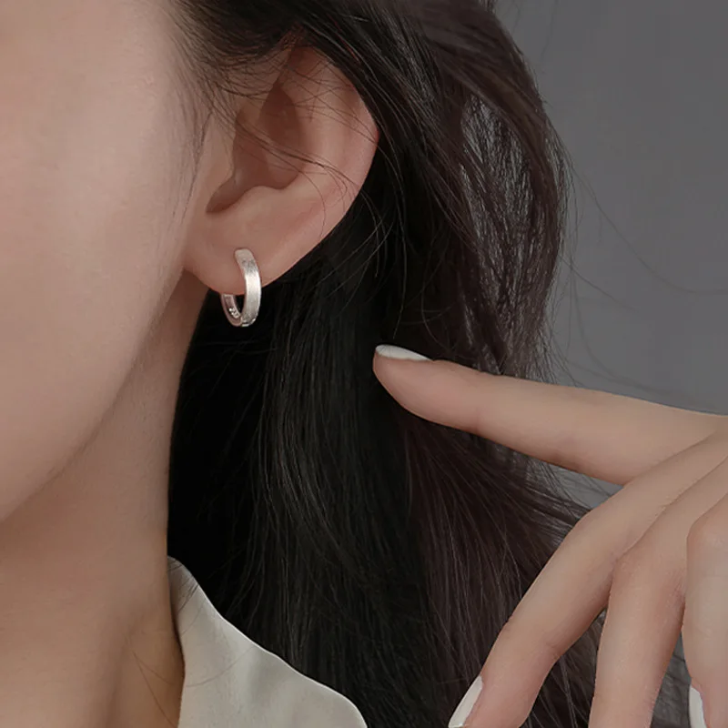 Серьги Evimi 925 серебряного цвета с матовой текстурой геометрические серьги для