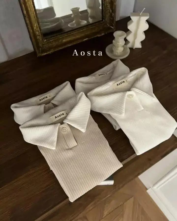 

Ribbed Cotton Children's Short-sleeved T-shirt 2022 Summer New Lapel Collar Clothing Boys and Girls Tops Sisters Brothers Romper