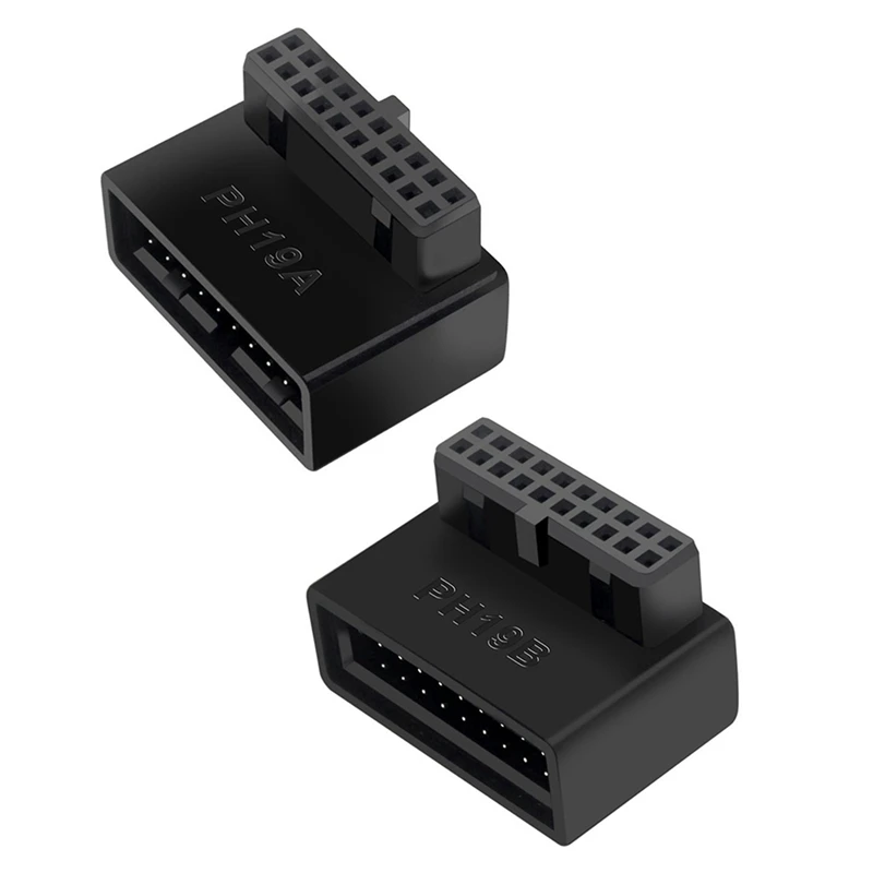 4X PH19A USB 3 0 внутренний разъем USB3.0 19/20P 90 градусов адаптер конвертер для компьютера
