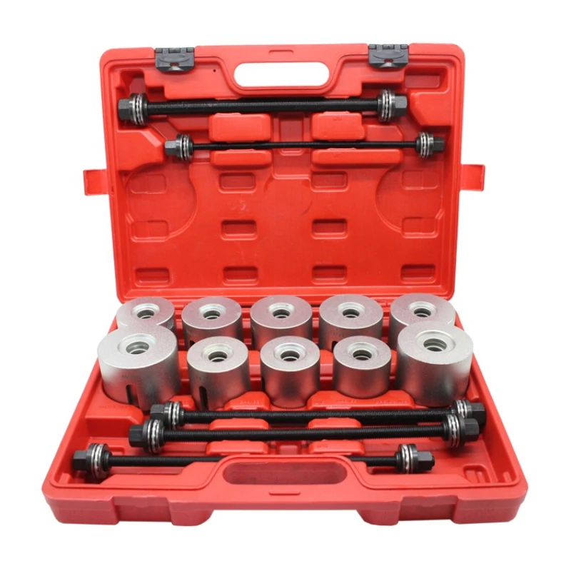 

Factory price 27pcs universal press and pull sleeve kit, bush bearing removal Installation tool set
