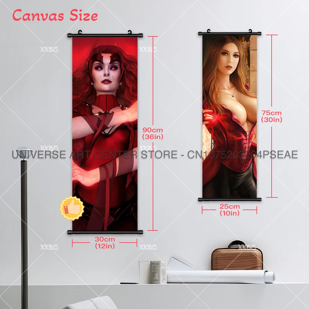Плакат Алая ведьма последний аниме домашний декор г-жа Marvel подвесная картина