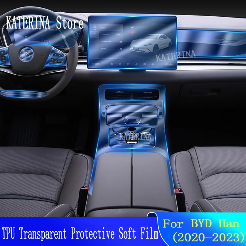 

BYD Han EV DM модификация интерьера автомобиля палка центральная консоль инструмент экранная пленка прозрачный Platoon proctetive