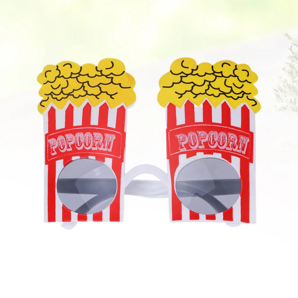 

Eyewear Party Novelty Glasses Costume Sunglasses Popcorn Christmas Funny Decorative Carnival Eyeglasses Holiday Shape Festival