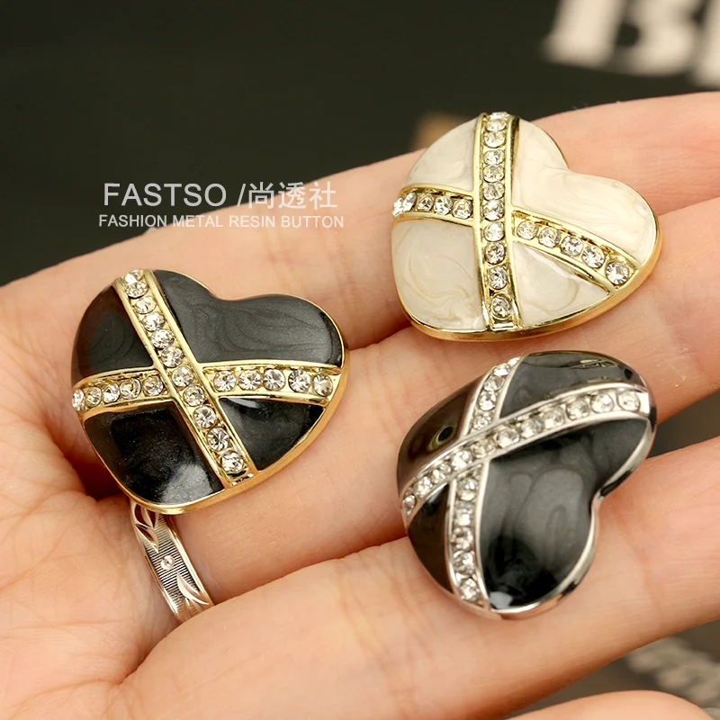 6 шт. женские пуговицы в форме сердца 17 20 23 мм