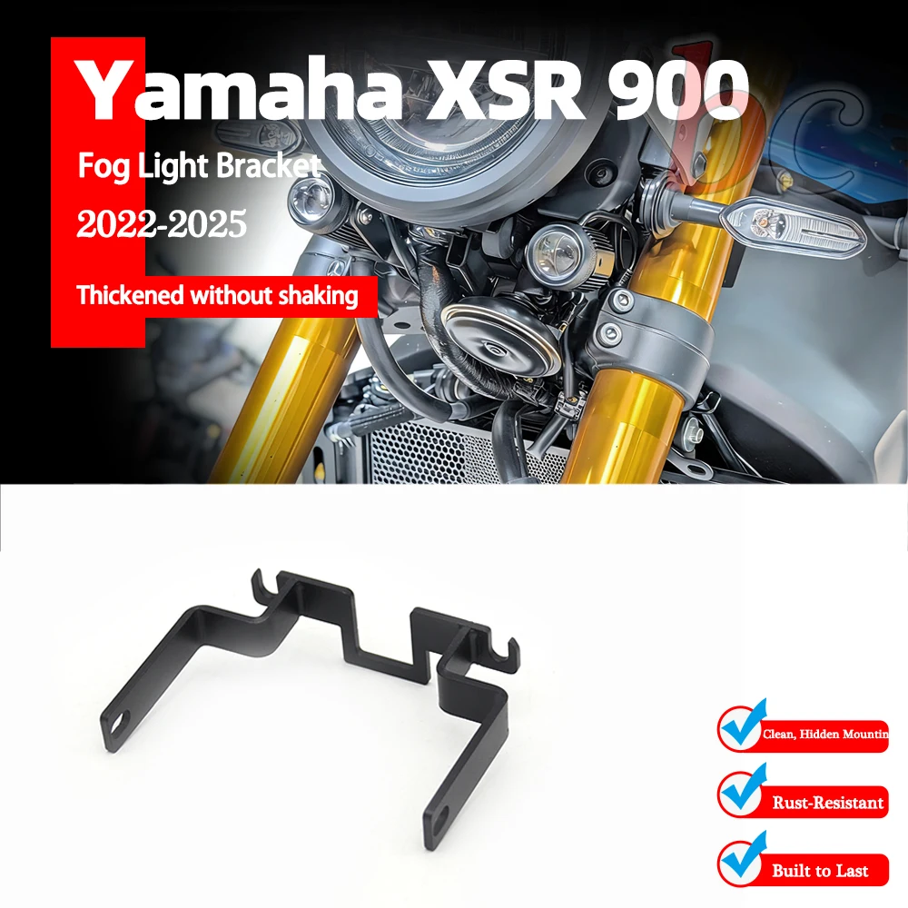 Фото Кронштейн противотуманной фары для Yamaha XSR 900 XSR900 2022 2023 2024 2025 Крепление вспомогательного фонаря №1