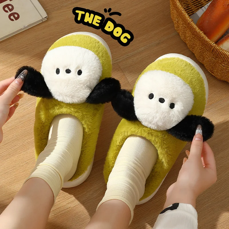 

Animal Fur Slippers Fluffy Shoes Funny Men Women Winter Slippers Panda Custom Slippers Home House Slippers Children Indoor Cow