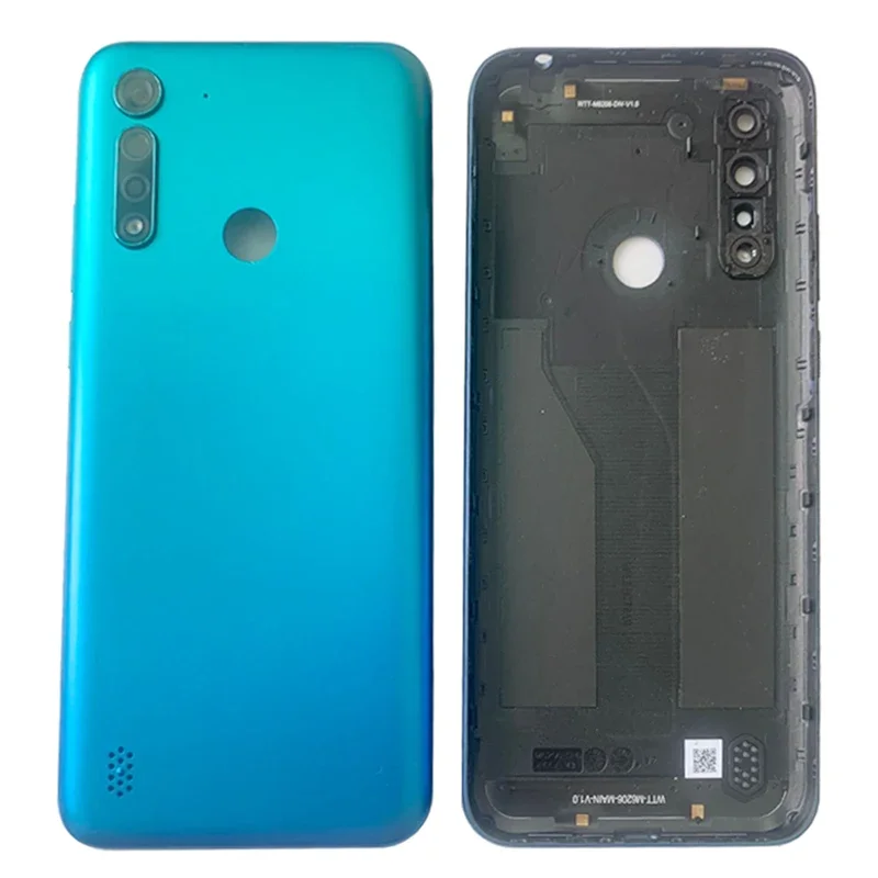 Задняя крышка батарейного отсека корпус для Motorola Moto G8 Power Lite задняя с рамкой