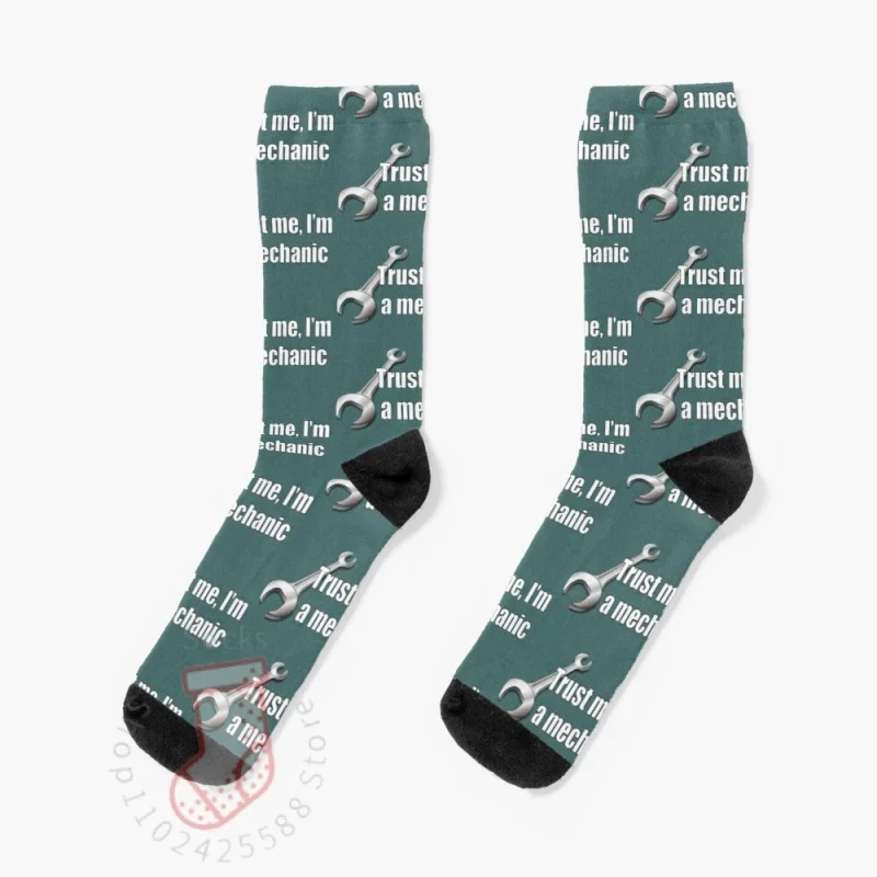 Trust Me I'm A Meanic Funny Auto Repair Quote Socks Thermal Socks Men