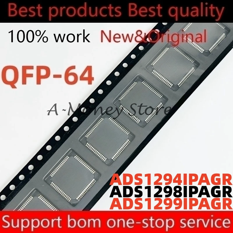 (1 шт.) ADS1299IPAGR ADS1298IPAGR ADS1294IPAGR ADS1299 ADS1298 ADS1294 QFP-64