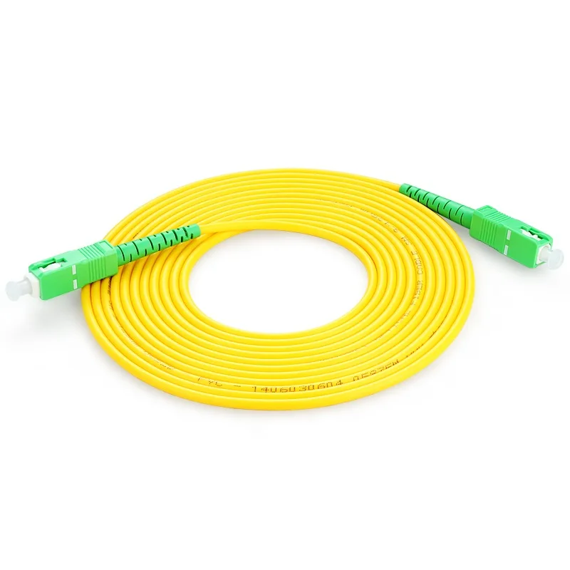 10 pcs SC APC Singlemode Simplex Fiber Optic cord Cable 2.0mm 9/125um FTTH Fiber Patch fibre optique Jumper fibra optica