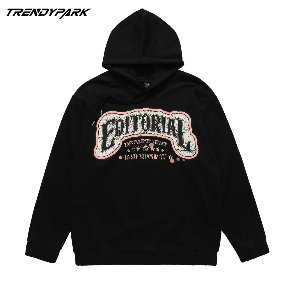 

Hoodie Men Punk Goth Style Print Hooded Sweatshirts Top Men's Clothing 2022 Autumn Harajuku Streetwear Casual Oversized Hoodie
