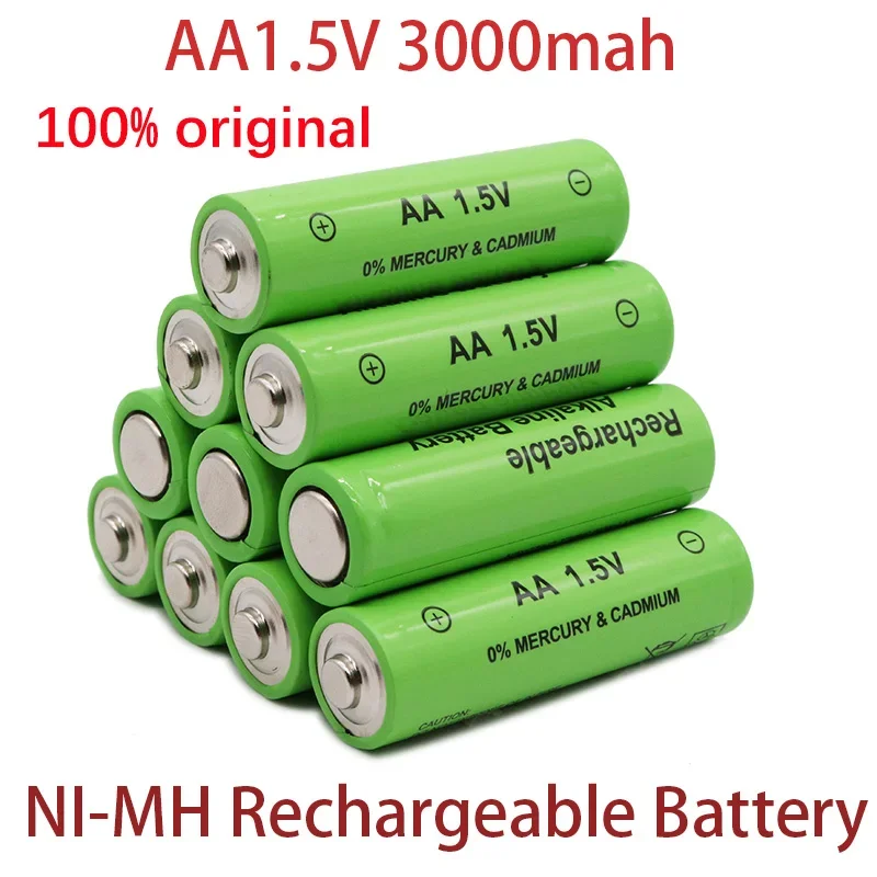 

AA1.5V battery, 3000mAh rechargeable battery, lithium-ion 1.5V AA battery, clock, mouse, computer, toy, rechargeable battery