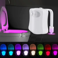 16 colors toilet night light pir motion sensor toilet seat lights waterproof led bathroom night lamp for washroom