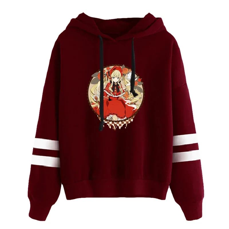 2021 толстовка с капюшоном Roses Maiden унисекс рукавами без карманов мужской и женский