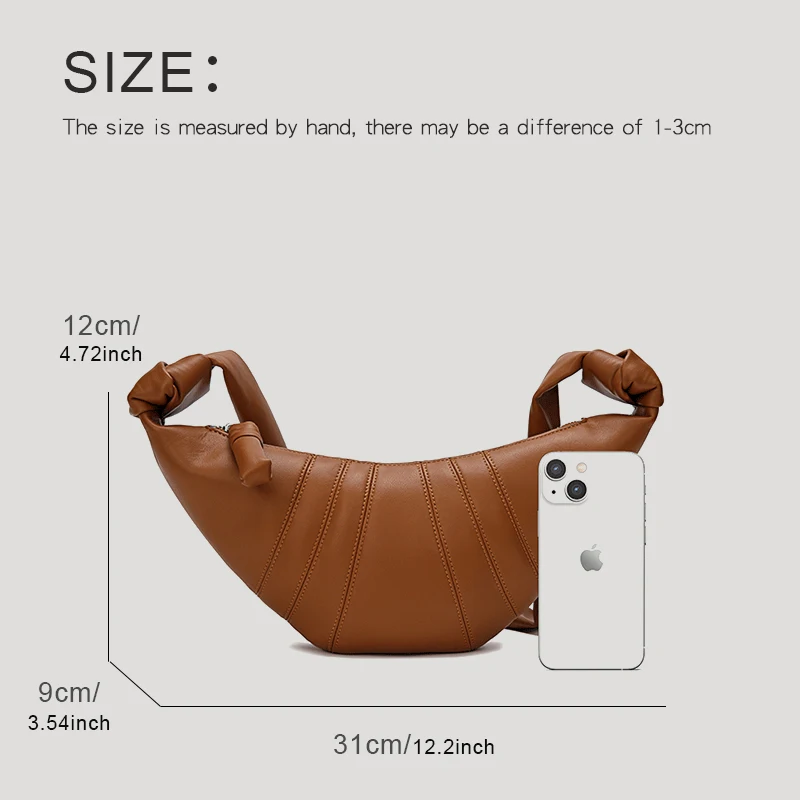 

Genuine Leather Crescent Bag For Women And Men Luxury Designer 2023 New In Sheepskin Stitching Casual Upscale Crossbody Bags