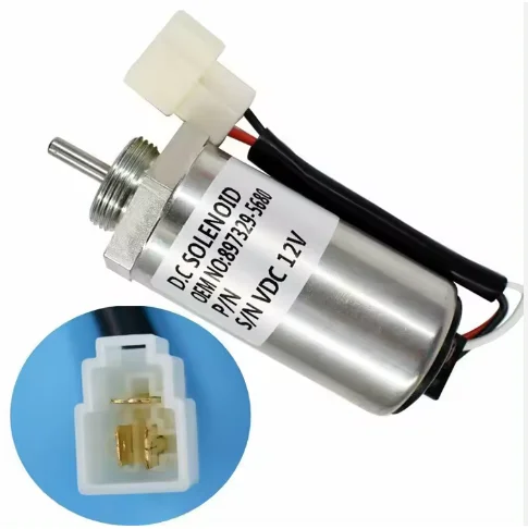 Соленоид отработки для Hitachi Ex40U Ex55 Ex58 Zx40U Zx50U MV1-58 897329 -5680 8973295680 12В