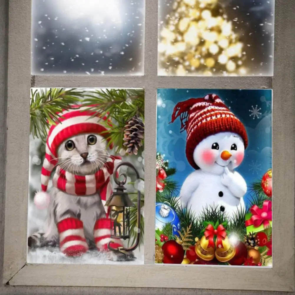 

Рождественские наклейки на стену, наклейки на окно вечерние, рождественские наклейки, декор для домашней комнаты, рождественские наклейки