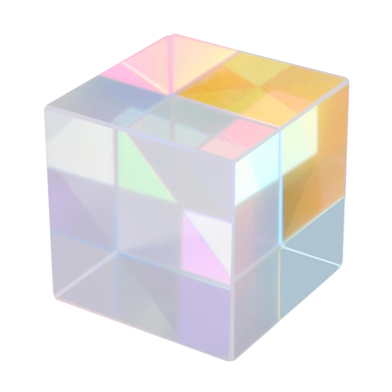 

Square Of Light Six-Sided Bright Dichroic Prism Optical Experiment Optical Lens Prism Used In Home Or Office