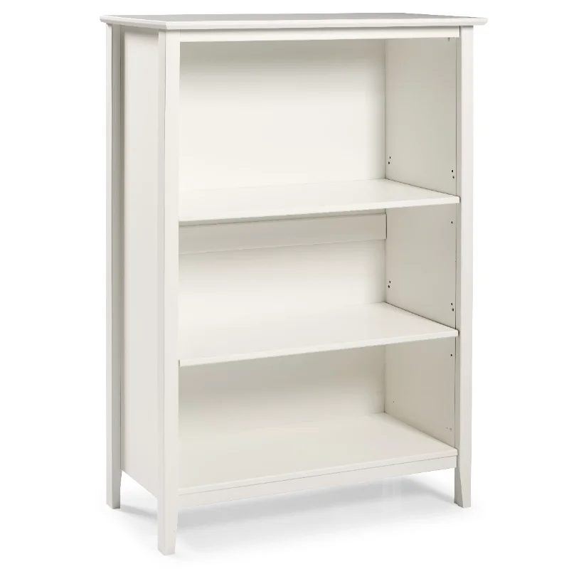 

Alaterre Furniture Simplicity Wood 3-Shelf Bookcase, Dove Gray