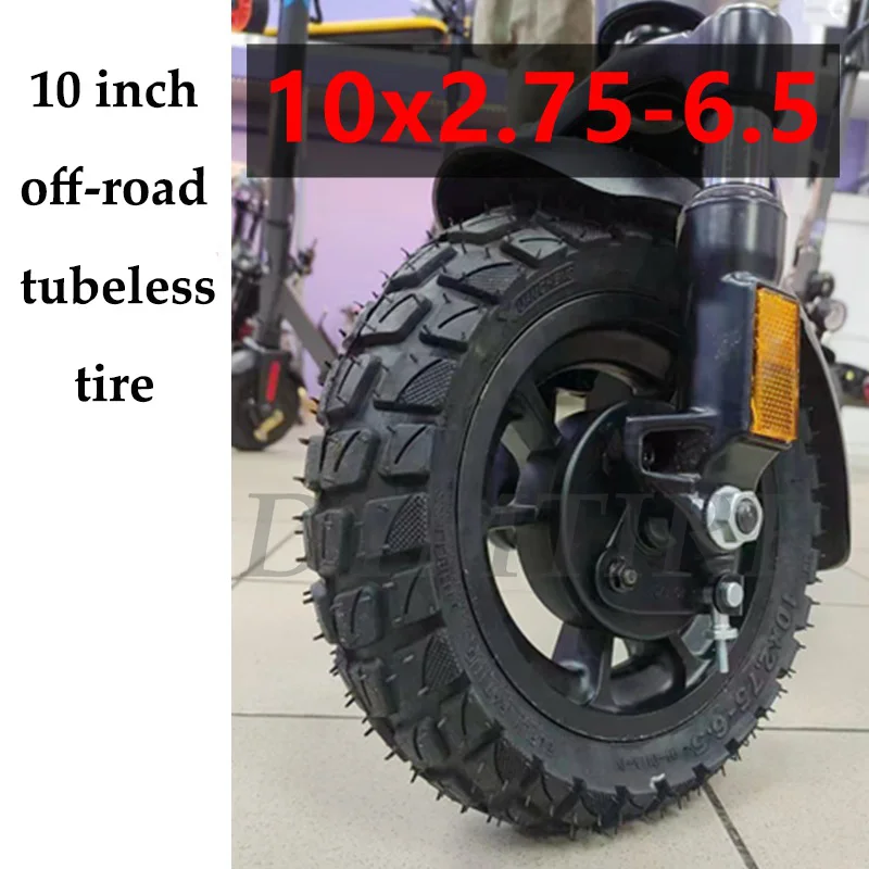 

10x2.75-6.5 Tubeless Tire for Electric Scooters 10x2.50/2.70-6.5 Upgraded Off-Road Anti-Skid Wear-Resistant Vacuum Tyre