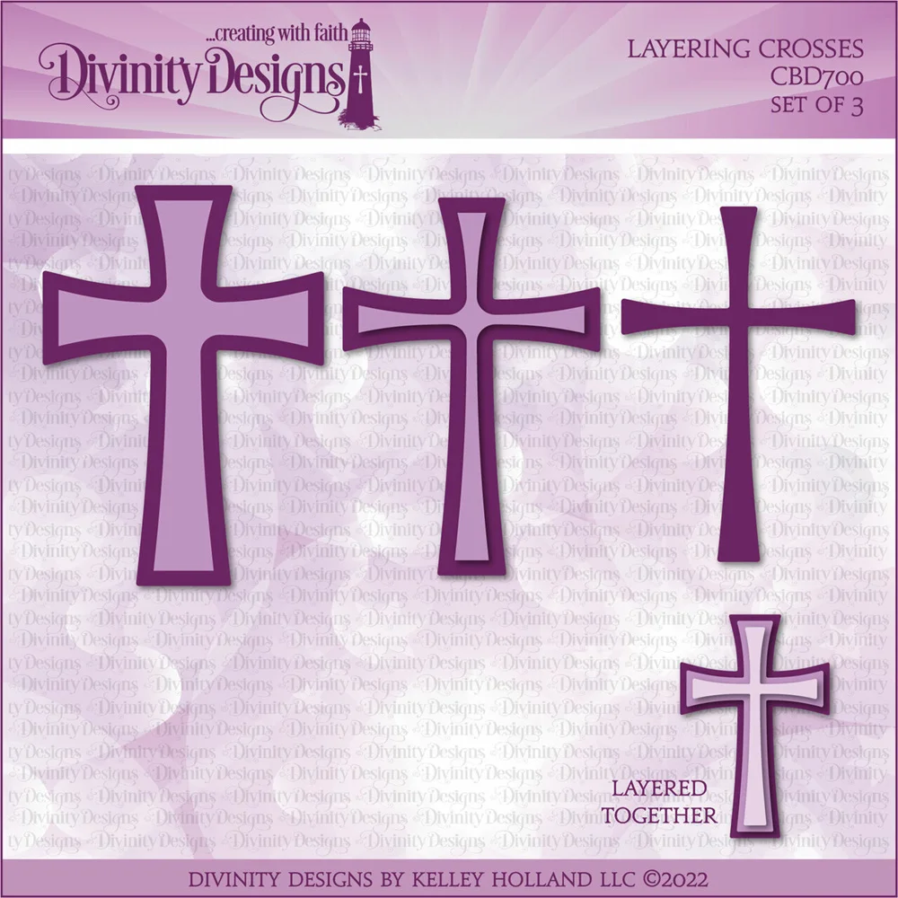 

2022 Newest Layering Crosses Metal Cutting Dies Diy Scrapbook Decorate Embossing Template Diy Greeting Card Handmade Craft Molds