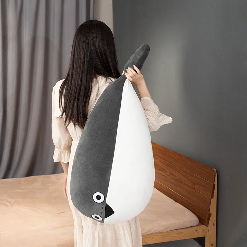 

Популярная в Интернете плюшевая игрушка, Милая Рыба, мягкая подушка, набивная кукла, милый Декор для комнаты, подарок на день рождения для детей, друзей