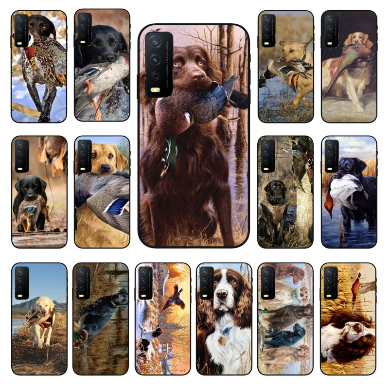 

Hunting Dog Art Animal Phone Case for VIVO Y15s Y20 Y11 Y12 Y17 Y19 Y20S Y31 Y9s Y91 Y21 Y51 Y20i Y93 Y12S Y70