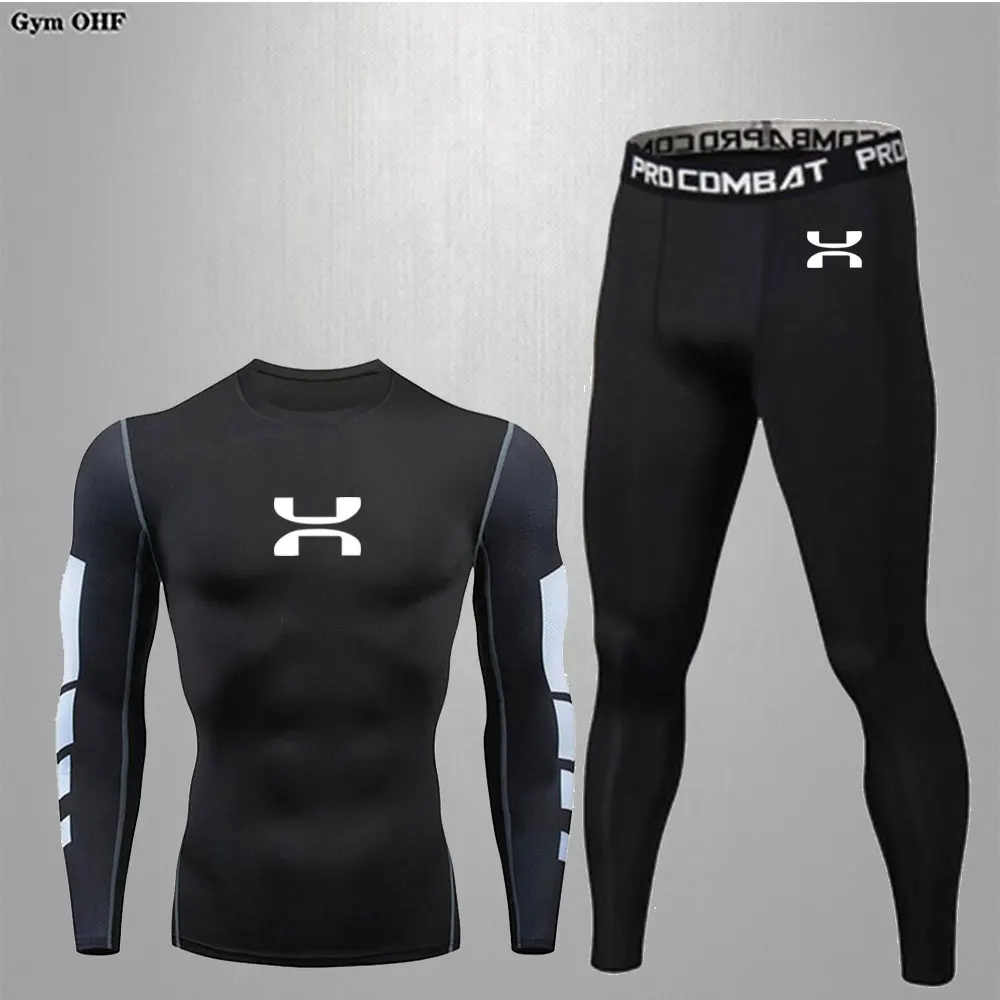 Cycling Running Tight-Fitting Suit Men's Jogging Compression Quick-Drying Sportswear Track And Field Training Breathable Suit