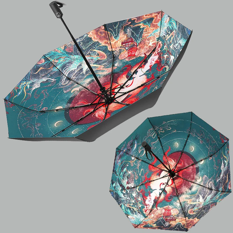 

Women Folding Umbrella Women's Sun Umbrellas Anti UV Protection Parasols Girls Sunscreen Umbrellas Corporation Men Paragüero