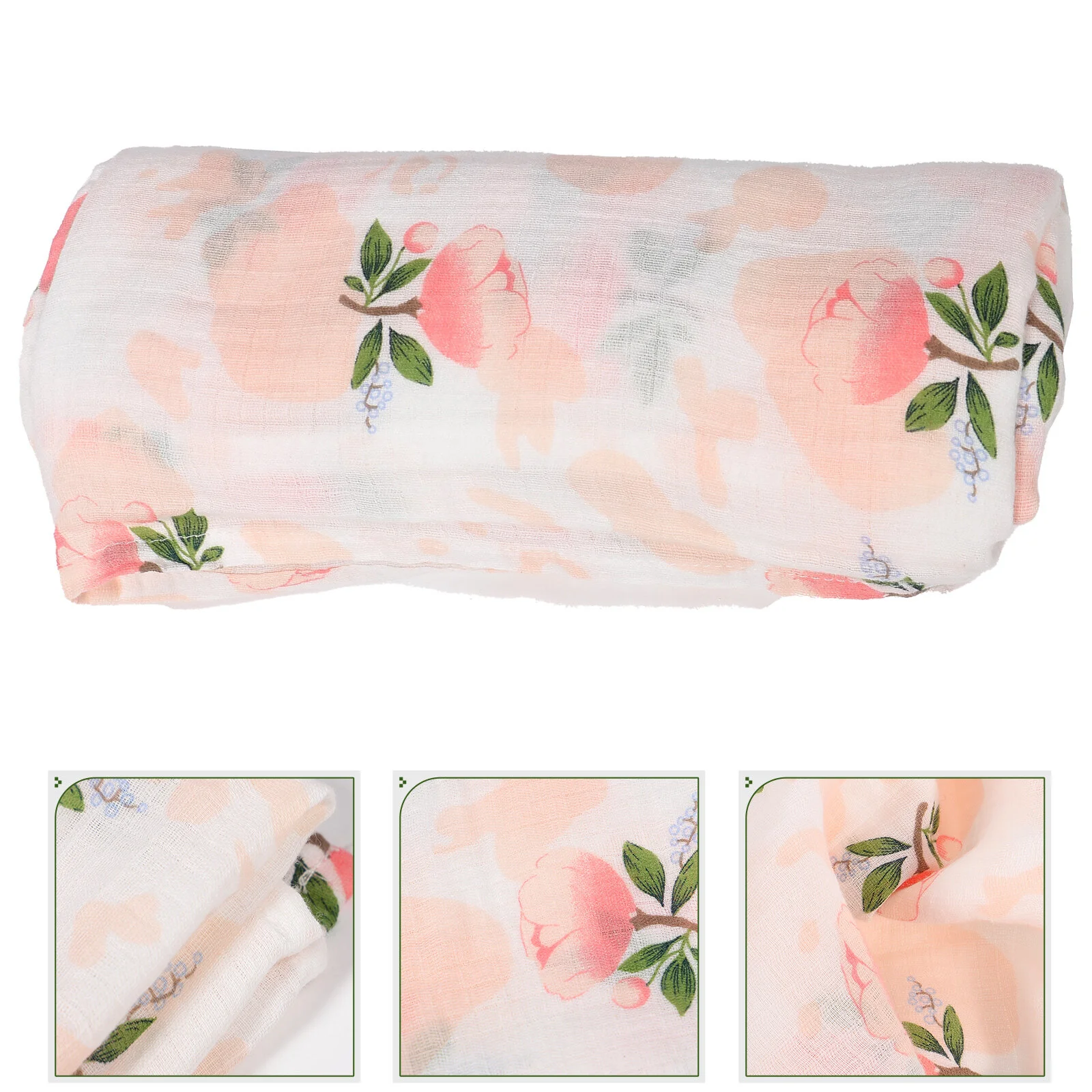 

Baby Cotton Blanket Infant Blanket Wrap Baby Nursery Stroller Muslin Blanket