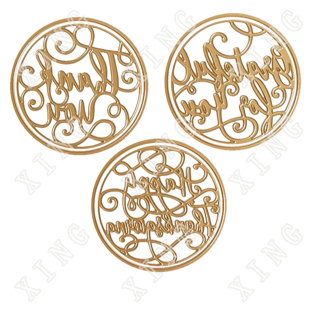

2022 Arrival New Grateful Calligraphic Sentiment Cutting Dies Scrapbook Used for Diary Decoration Embossing Diy Card Handmade