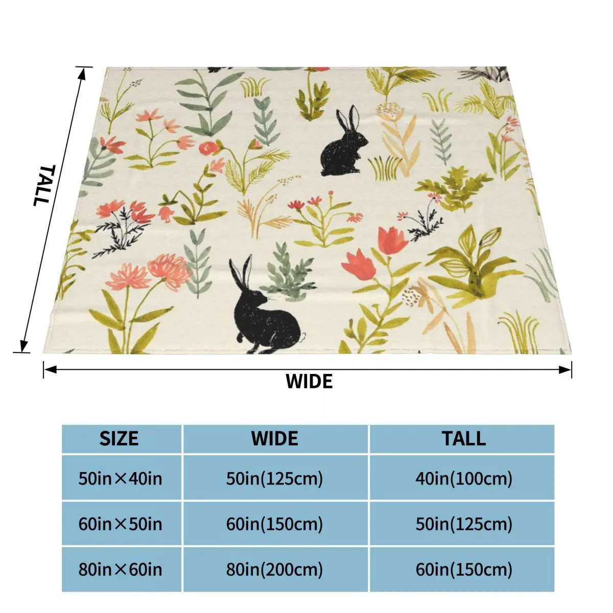 Цветочный узор с маленьким черным одеялом покрывало на кровать аниме мягкое