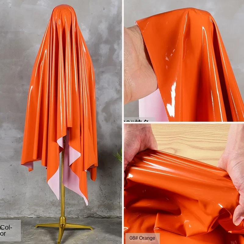 Зеркальная кожаная ткань трикотажная нижняя высокая эластичность гладкая