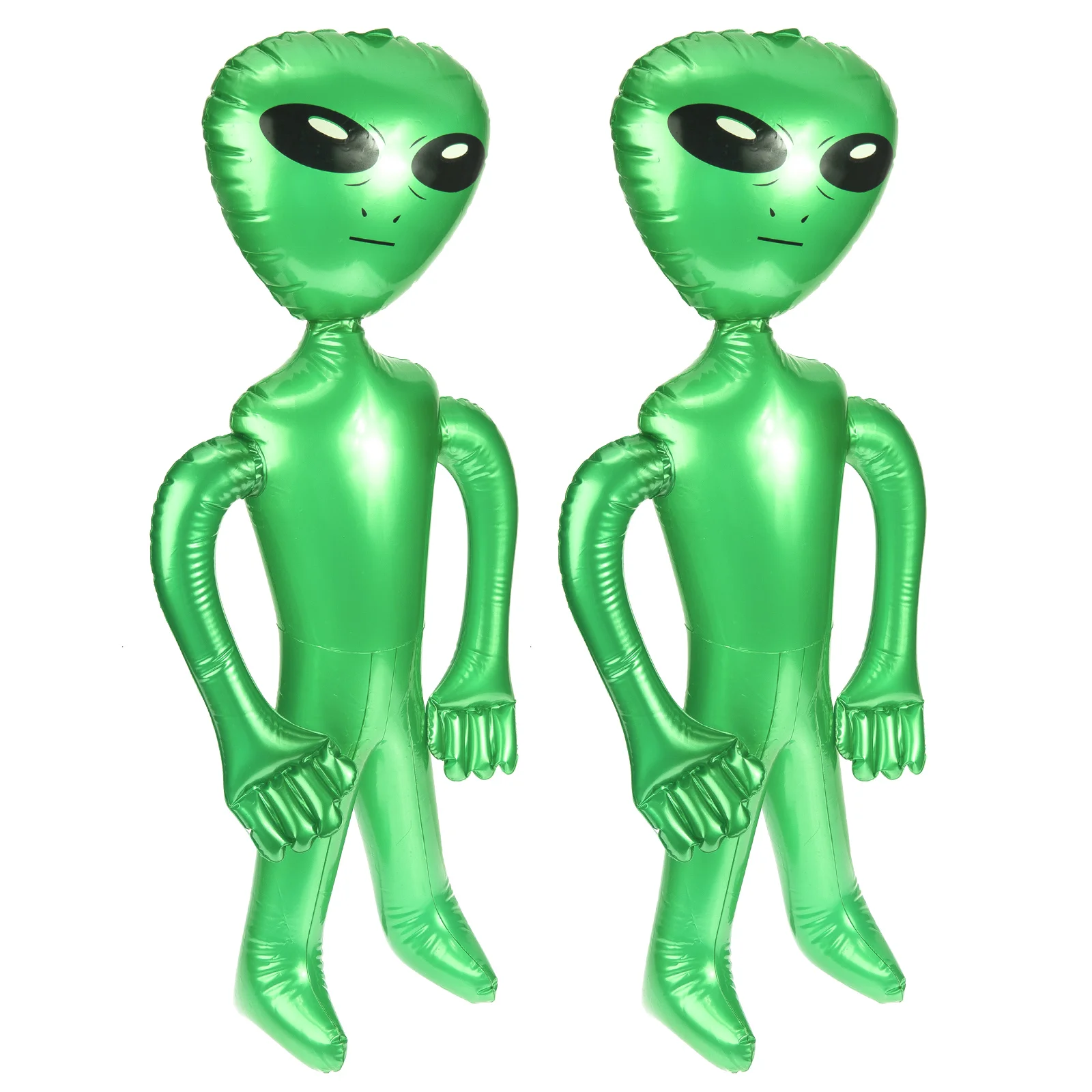 

2 Pcs Inflatable Alien Summer Toys Kids Party Favors PVC Balloons Alien-Shaped Props Child Plaything Inflatables