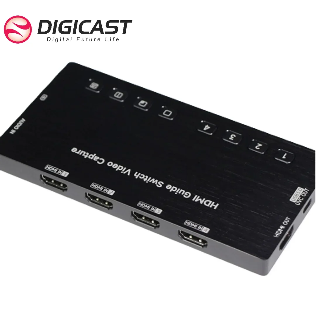 DIGICAST Dual HD видеозахват для прямой трансляции игр 1080P аудио и видео Захват