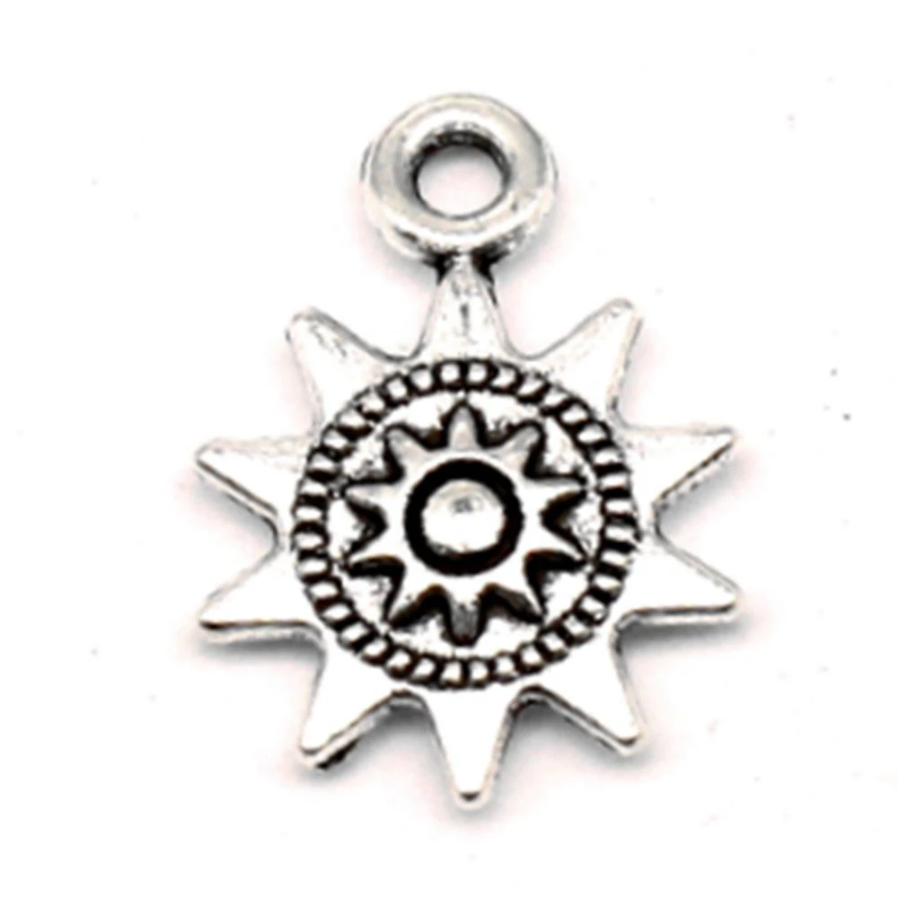 

Sun Charm For Making Jewelry Diy Finding 80pcs 17x13mm