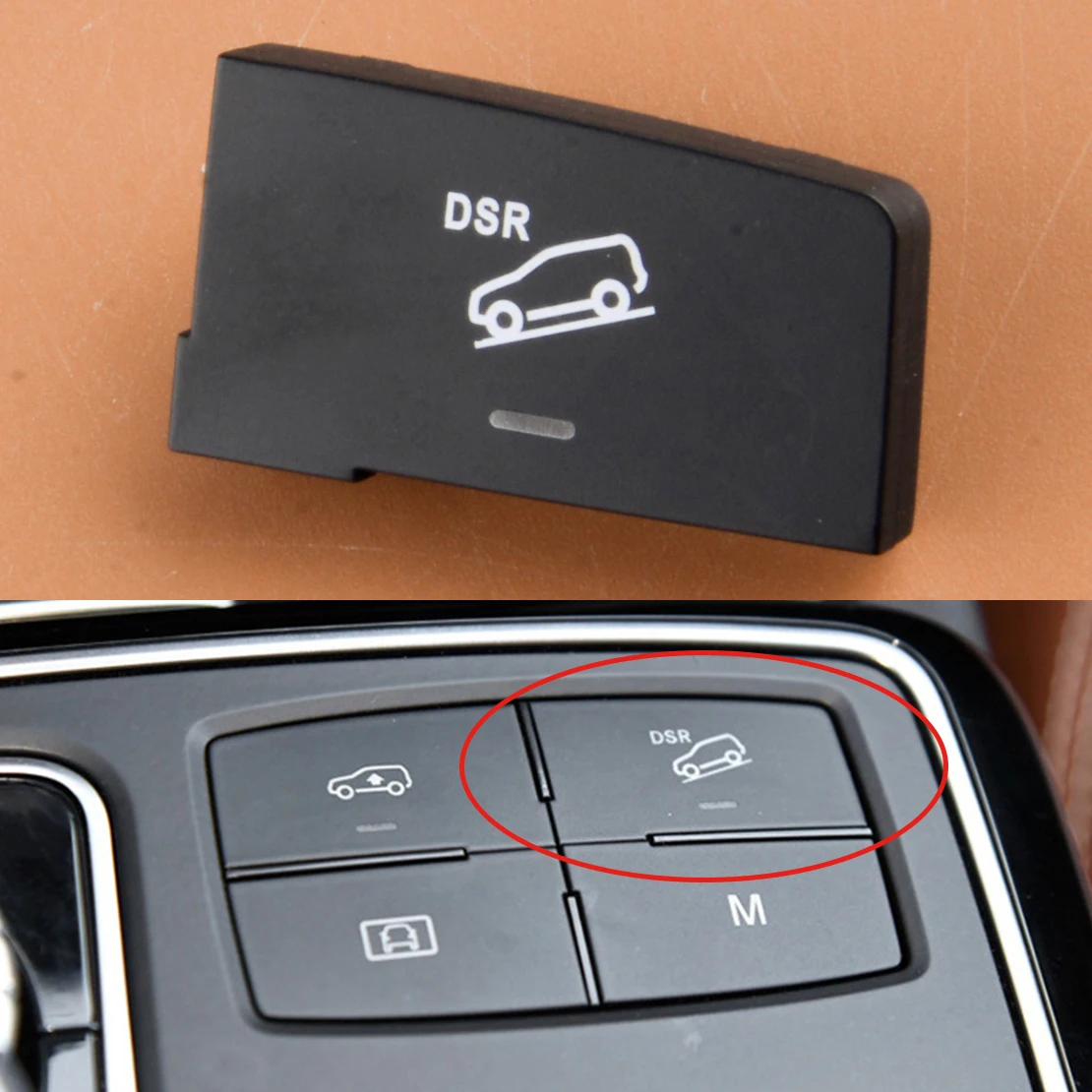 

Car Front Center DSR Adjuster Switch Button Fit for Mercedes Benz ML GL GLE GLS W166 X166 X164 Black Plastic