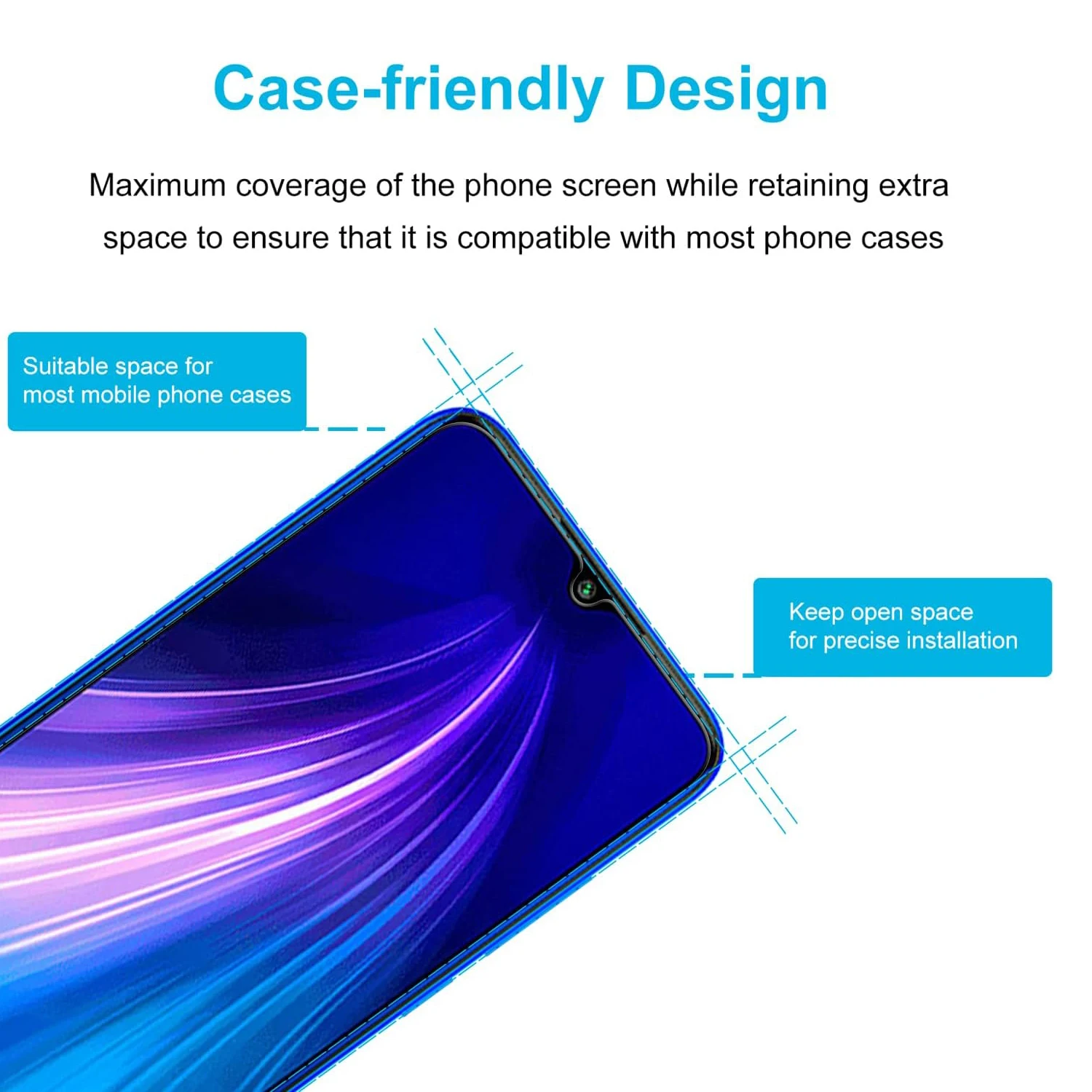 Закаленное защитное стекло для Xiaomi Redmi Note 8