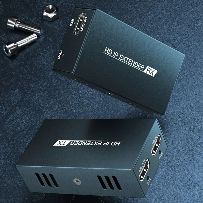HDMI-Compatible Extender Network Extension Signal Amplifier 200M HDMI-Compatible Extende Audio Video Converter