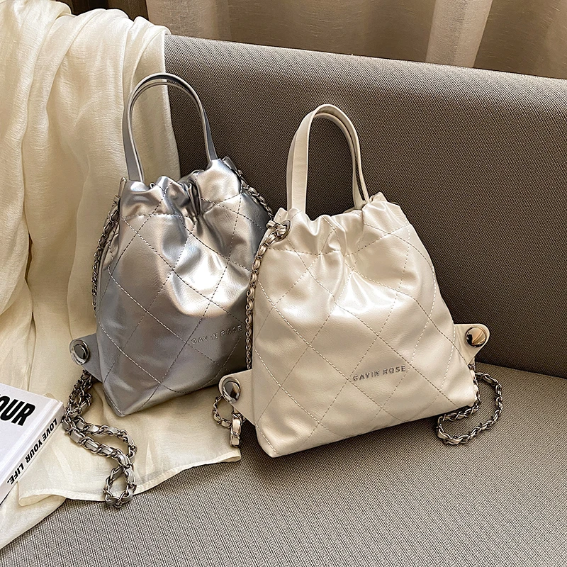 

2023 Women's Backpack Classic Style Leather Chain Luxury Designer Shoulder Bag Famous Brand Pocket Crossbody Bag Ladies Handbags