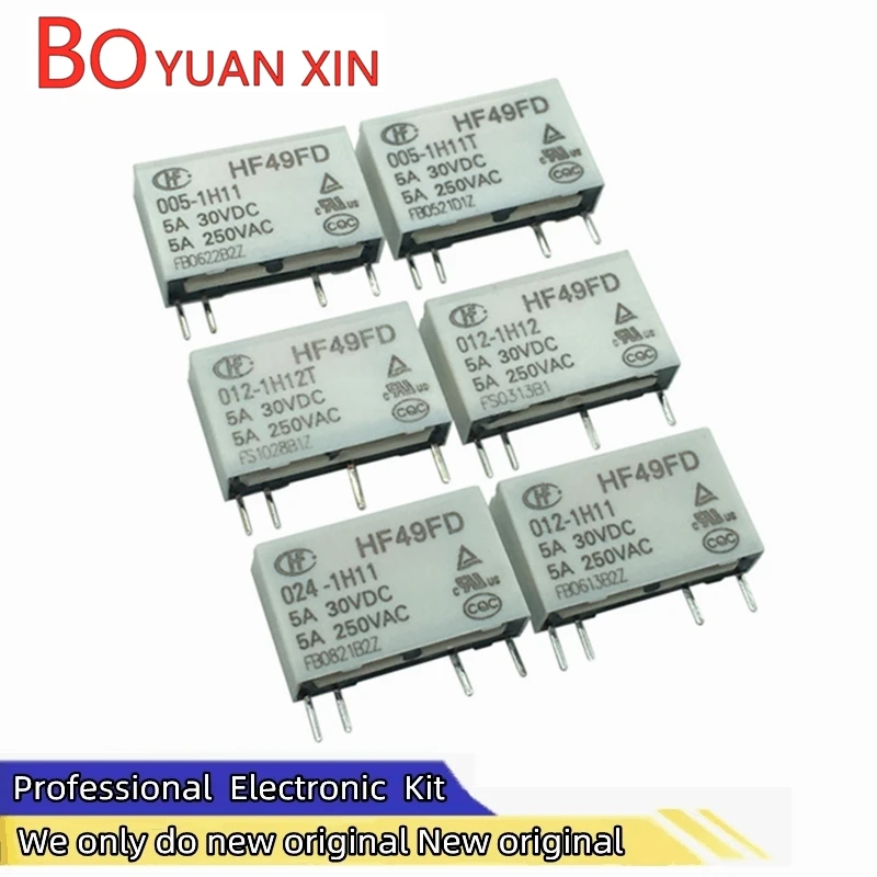 Электромагнитное реле флейта 012 024 1H11 1H11T 1H12 T 4 ножки 5A 5V 12V 24V связи