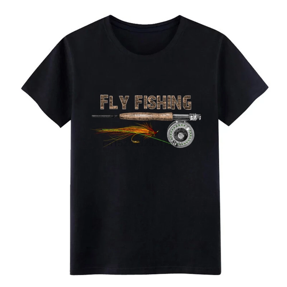 

Мужская футболка для рыбалки нахлыстом, вязаная футболка с круглым вырезом, стандартная известная новая стильная Весенняя формальная футб...