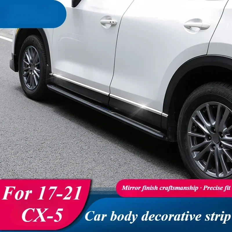 Подходит для Mazda CX5 2017-2021 боковая отделка двери из нержавеющей стали отделочная