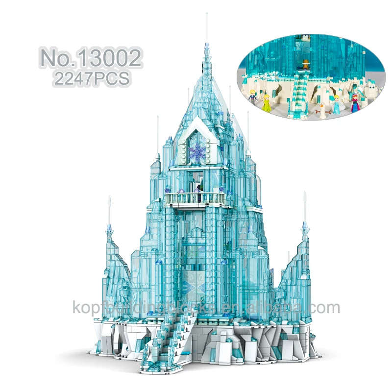 

2247pcs Princess Ice Castle with 4 Figures Building Blocks Bricks Educational Toys Christmas Girls Gifts