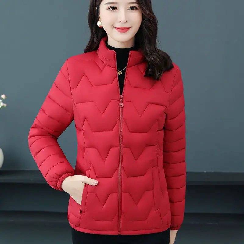2023 New Women Down Cotton Jacket for Women In 2023 New Westernized Autumn and Winter Jacket for Mothers Cotton Jacket for