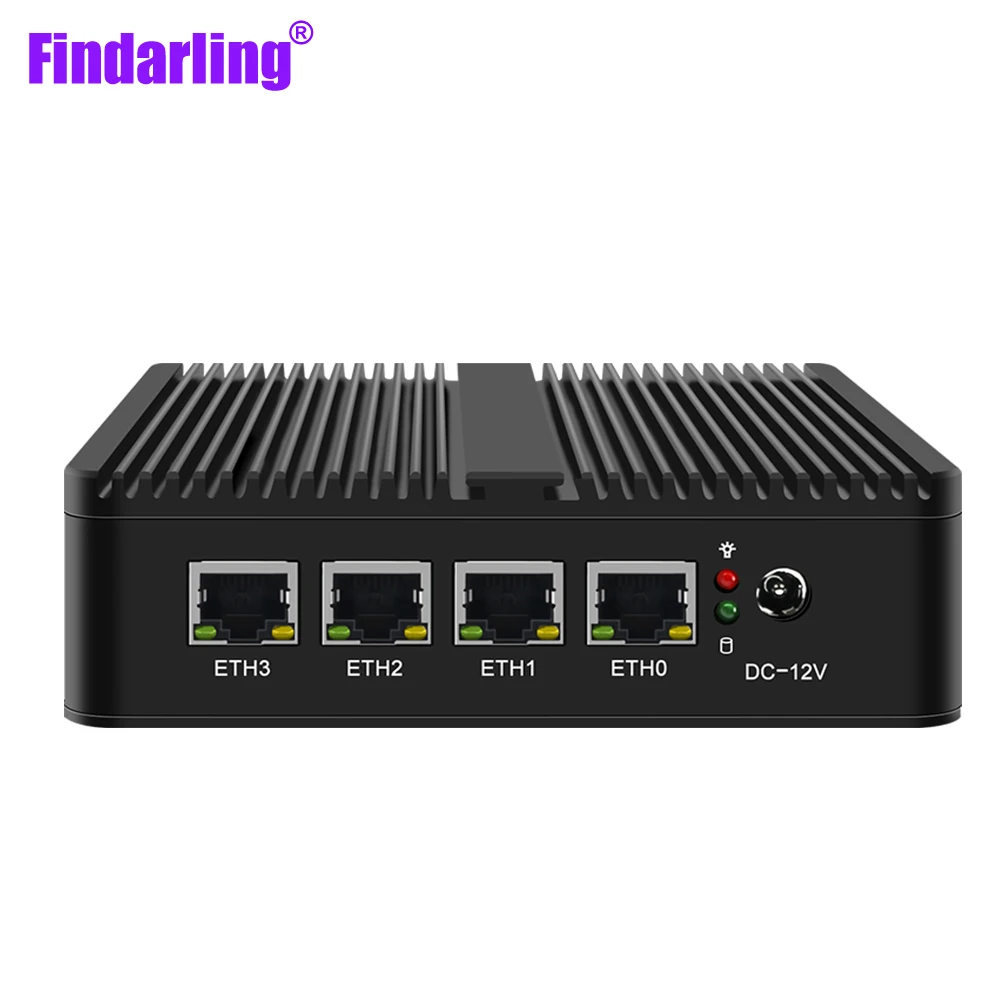 Celeron Jasper Lake N5105 Fanless OPNsense Router Quad-Cores 4*LAN 2.5G I225 Ethernet 2*DDR4 Firewall Appliance Pfsense ESXI