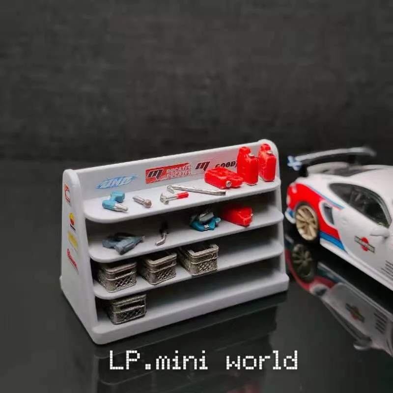

1:64 props model maintenance frame car model scene decoration micro landscape props