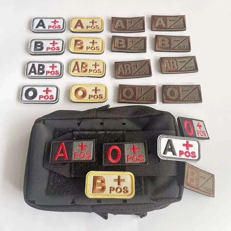 Нашивки кровяного типа A B AB O тканевая аппликация нашивка с вышивкой на крючке и